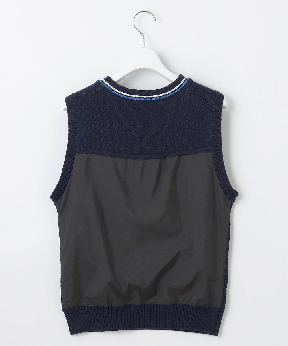 23区GOLF 【WOMEN】【ウォッシャブル】コットンブレンドサイドロゴベスト 