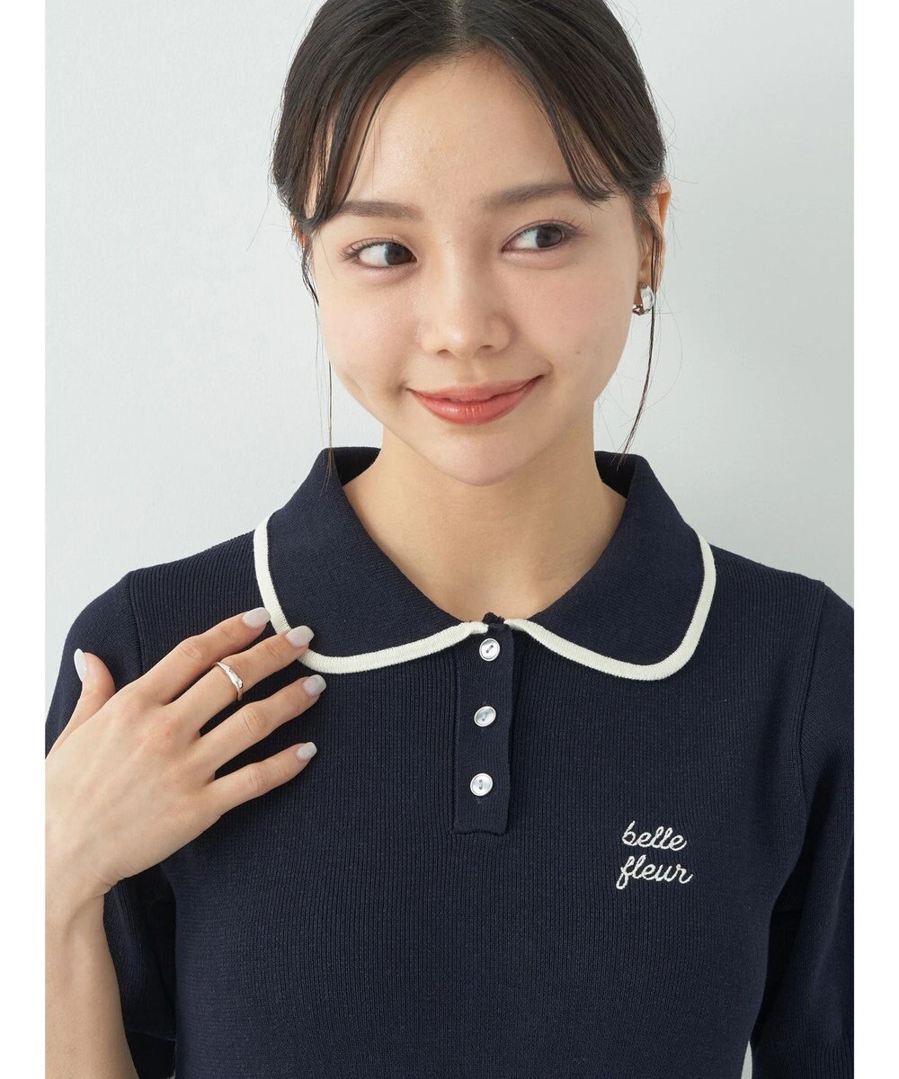 earth music&ecology ワンポイントポロワンピース 