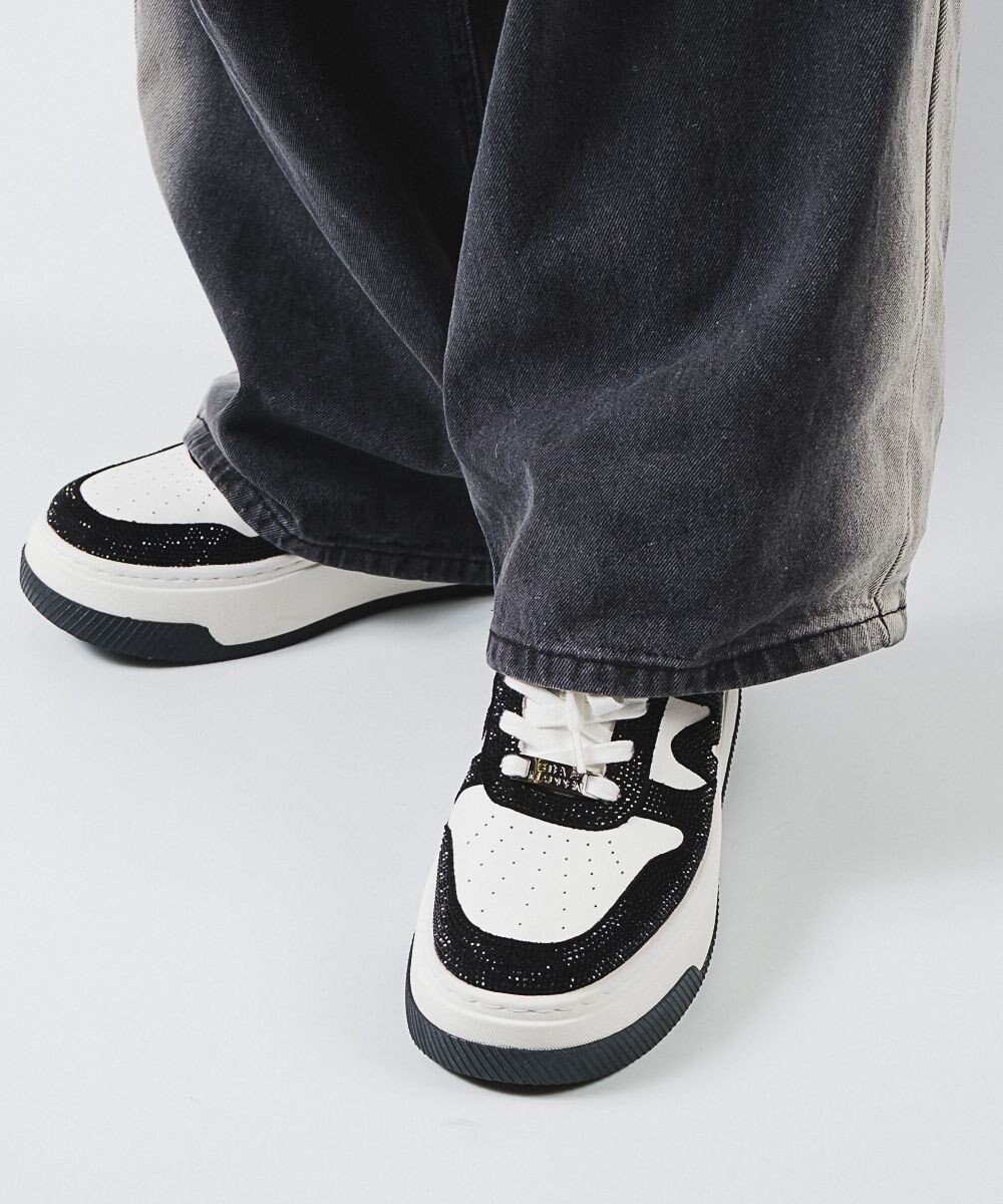 STEVE MADDEN DYNAMO-R スワロディテール厚底スニーカー 