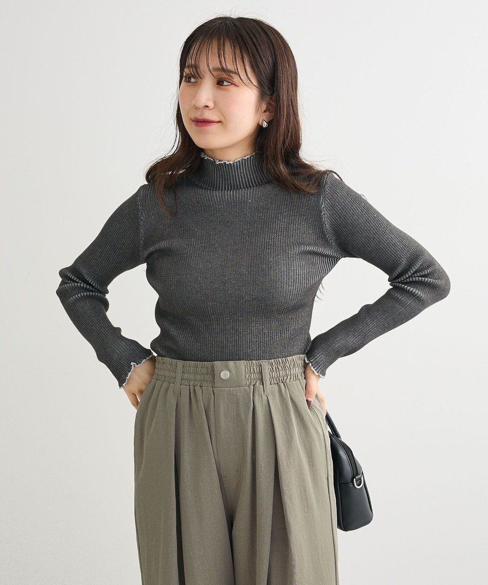 Green Parks ・ＡＮＤＳＥＡＲＣＨ　メランジリブハイネックニット 