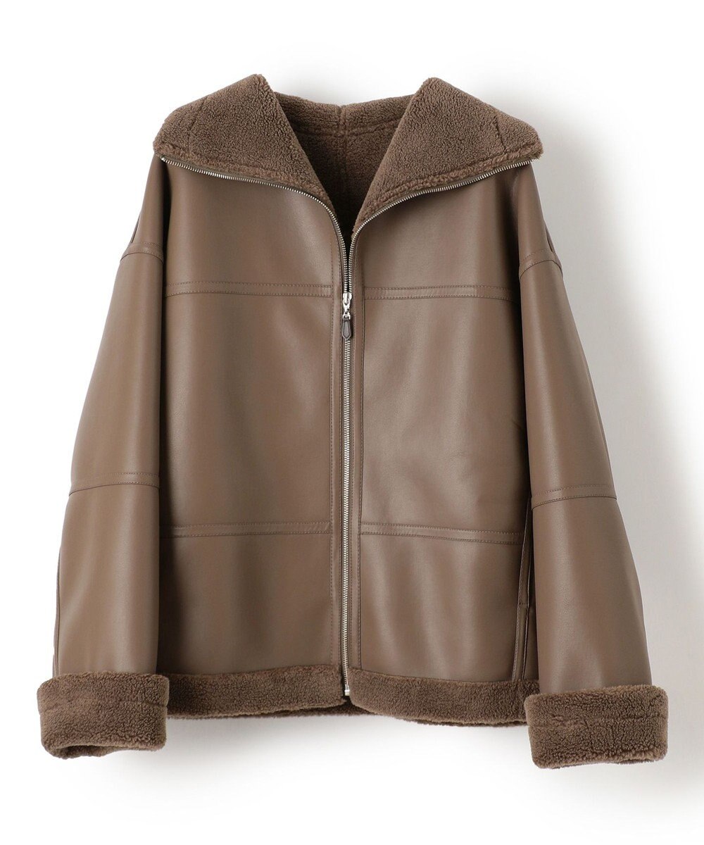 uncrave フェイク ムートン コート（uncrave WHITE） 