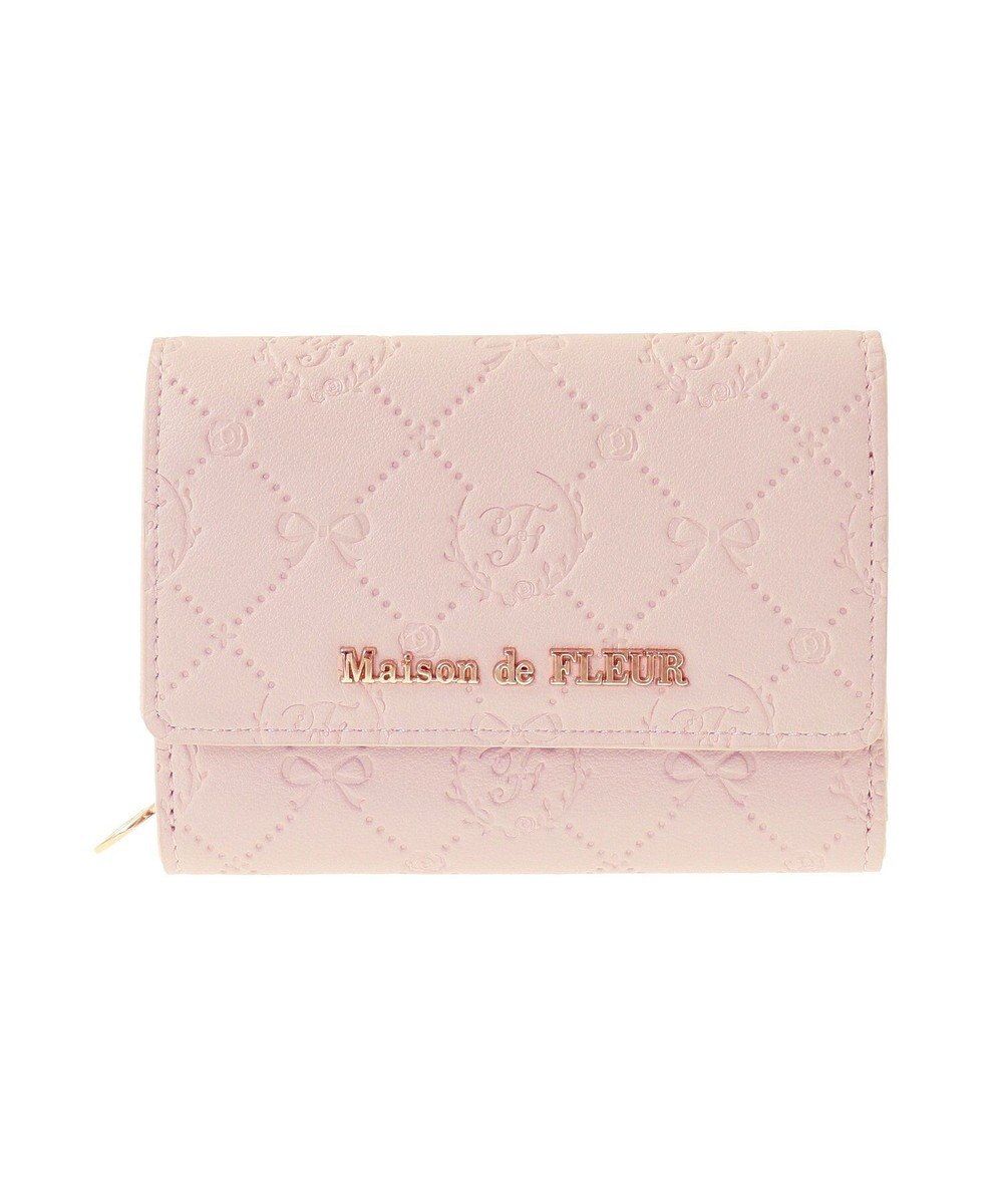 Maison de FLEUR カラーモノグラムウォレット 