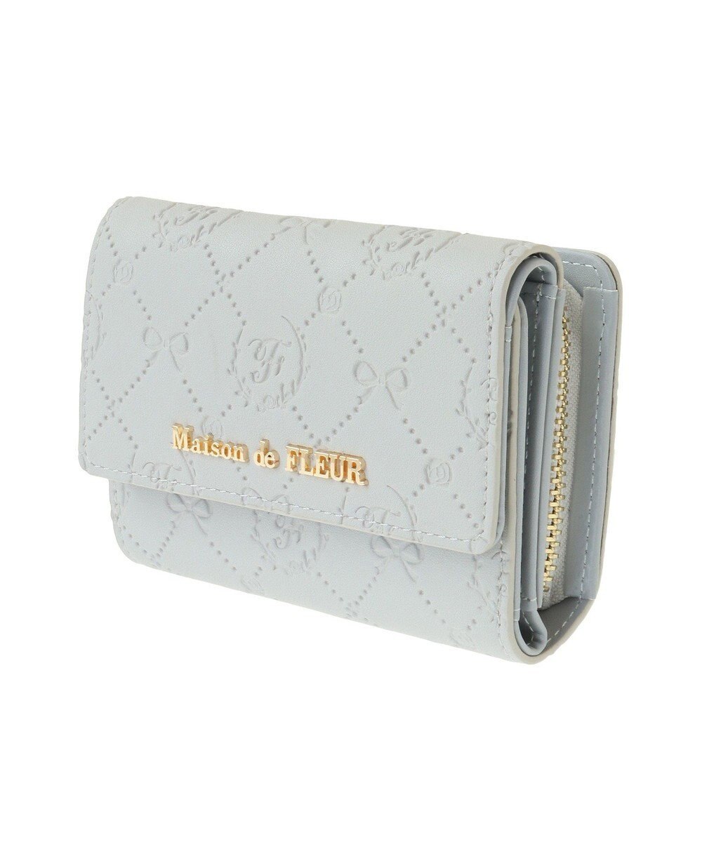 Maison de FLEUR カラーモノグラムウォレット 
