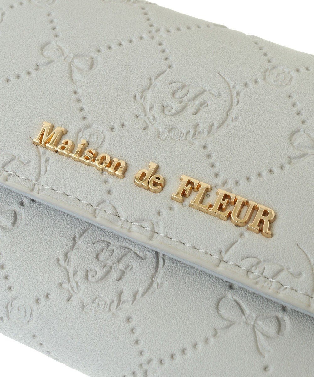 Maison de FLEUR カラーモノグラムウォレット 