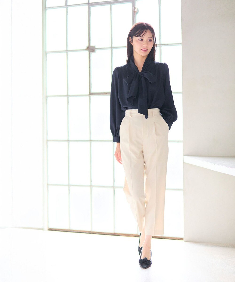 Feroux 【新色追加・洗える】ボリューム リボンタイ ブラウス 