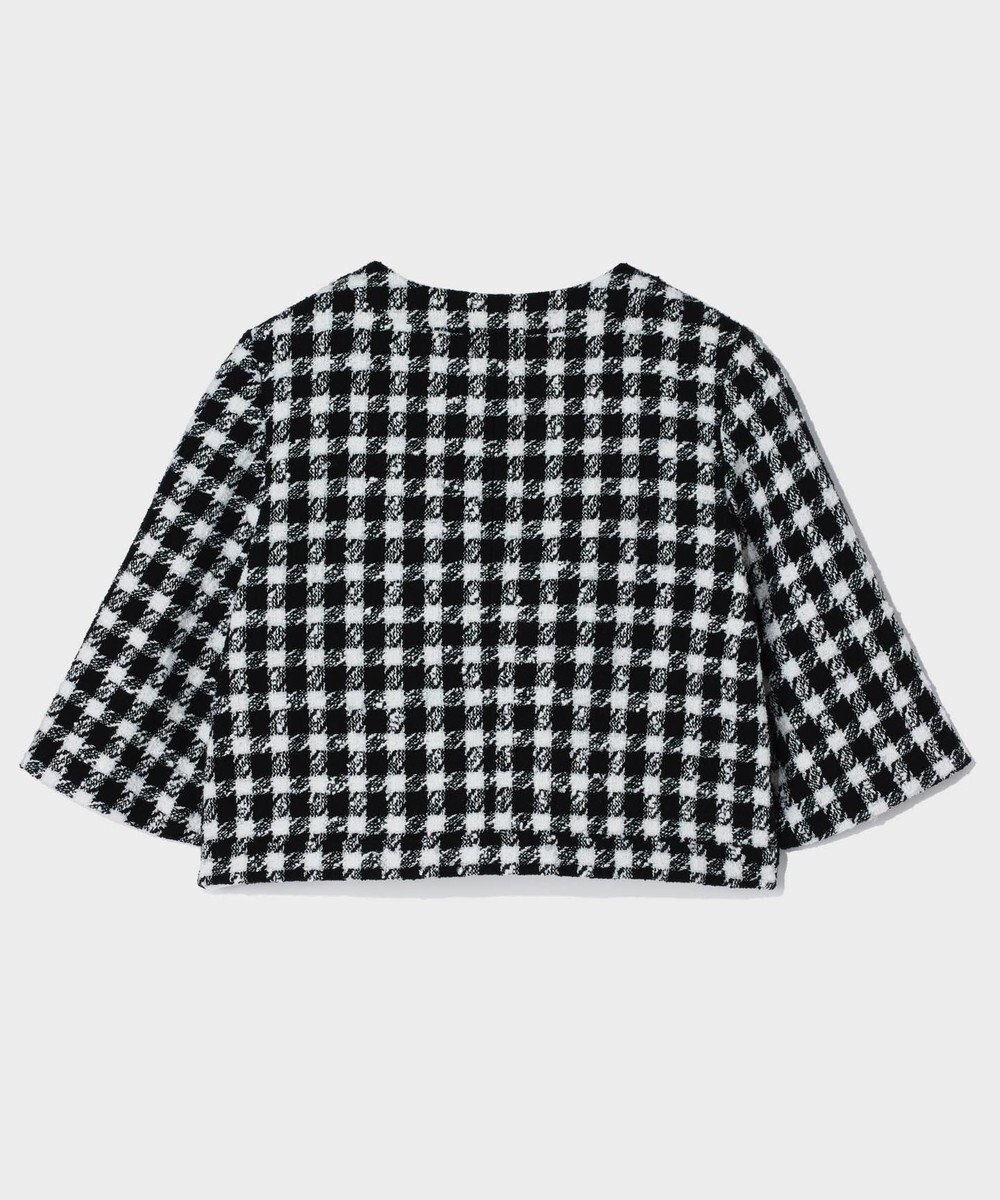 GRACE CONTINENTAL チェックツイードショートジャケット 