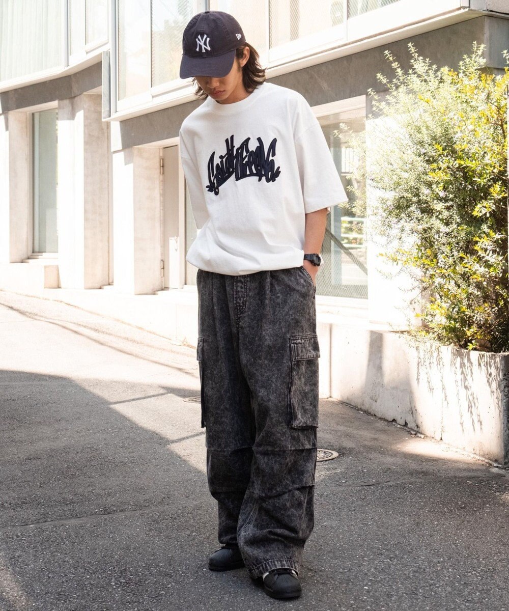 WEGO 【ユニセックス着用ITEM】デニムイージーカーゴパンツ 