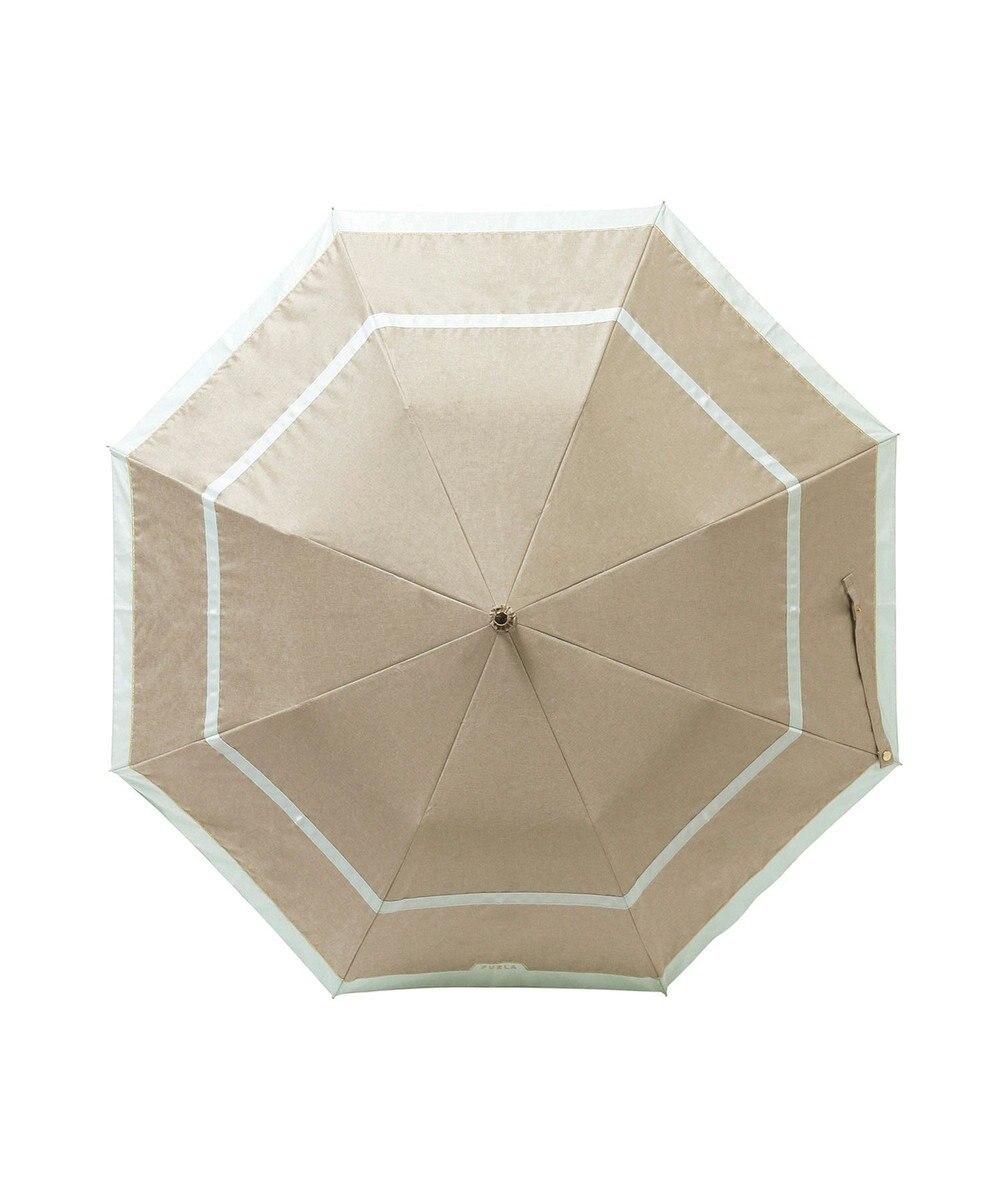 MOONBAT FURLA 晴雨兼用日傘 折りたたみ傘 シャンブレー切継 ／遮光 遮熱 UV 