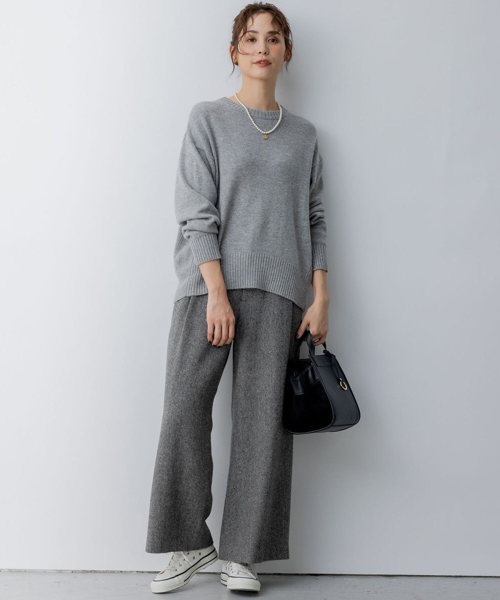 組曲 S カシミヤブレンドバルキープルオーバー ニット 