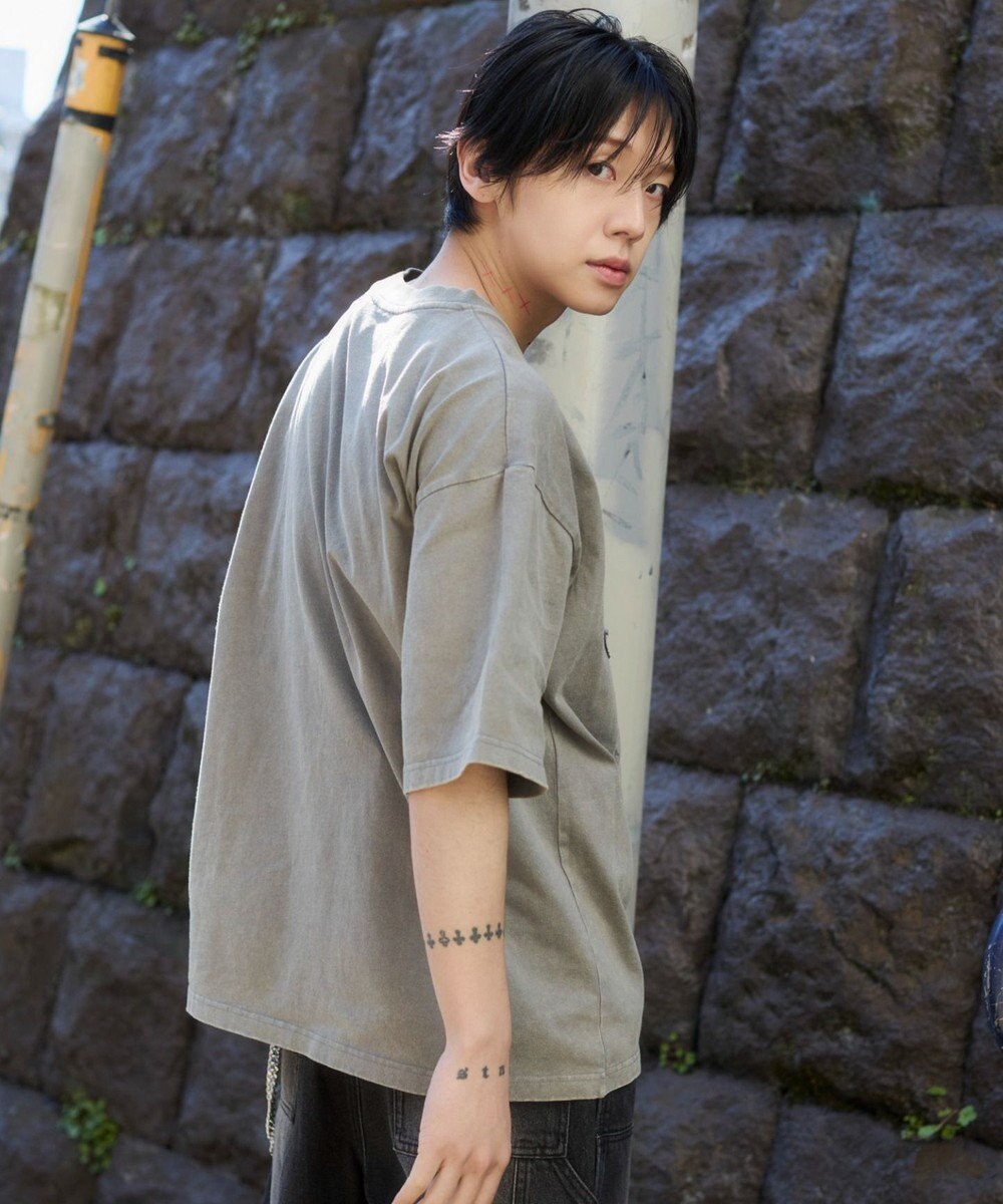 WEGO 【ユニセックス着用ITEM/MLサイズ展開】ブリーチダメージアップリケT（SS） 