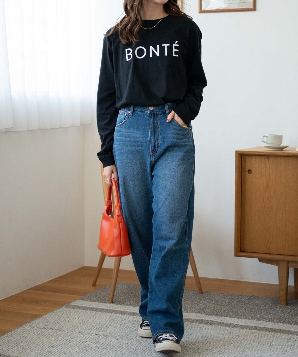 WEGO 【WEB限定】クルーネックプリントロンT 