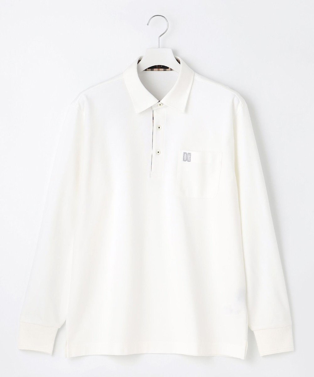 DAKS GOLF 【MEN / DDロゴ】ライトモックロディ ポロシャツ ホワイト系