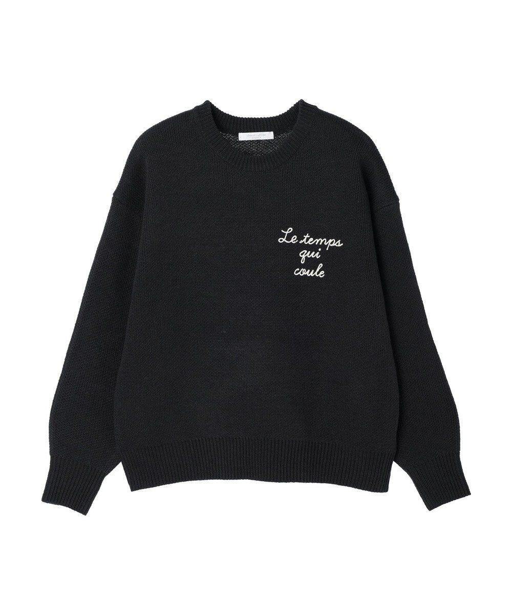 Green Parks 刺繍ロゴニットプルオーバー 