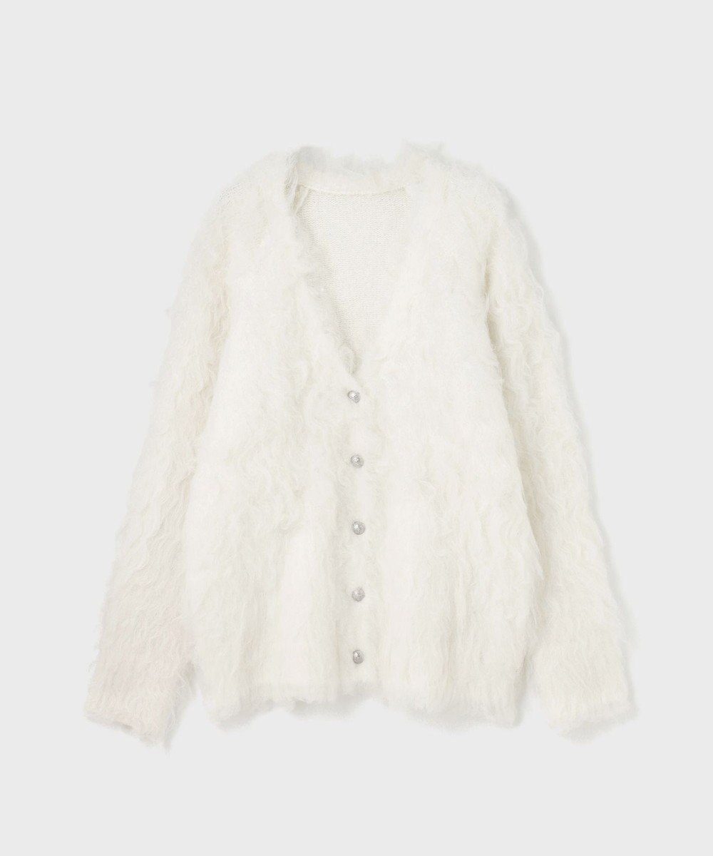 GRACE CONTINENTAL シャギーニットカーディガン 