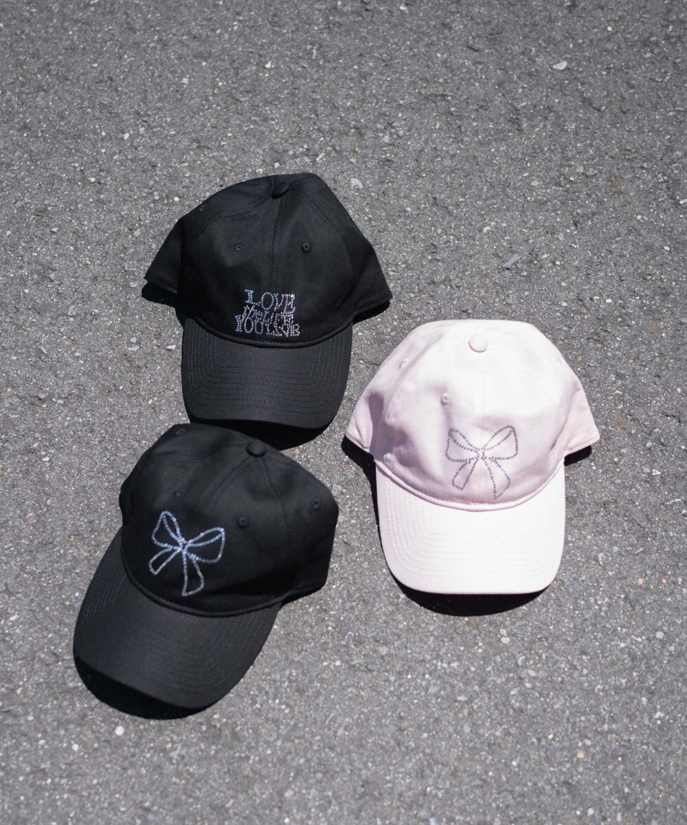 WEGO ラインストーンロゴキャップ 