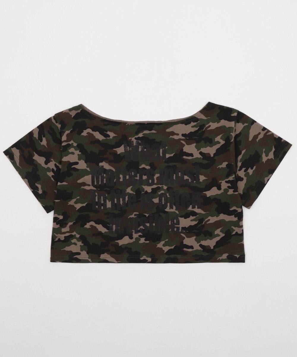 WEGO グラフィックオフショルショートT 