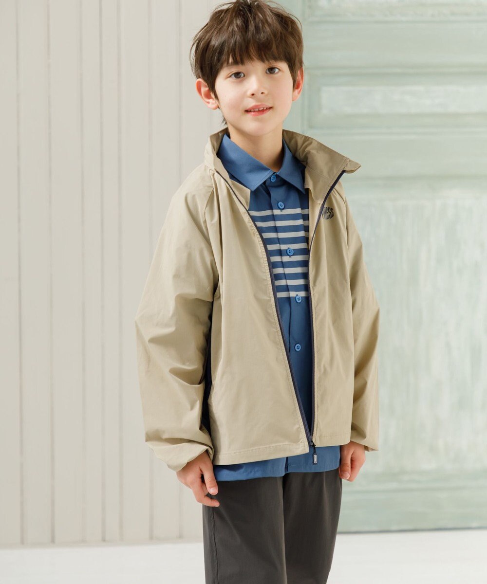 J.PRESS KIDS 【110-130cm】TCブロード パネルボーダープリント シャツ 
