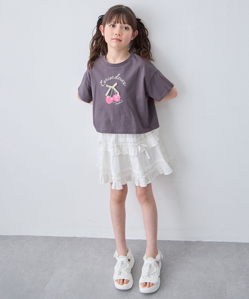 ANY KIDS 【綿100%】オーバーサイズ 半袖Tシャツ 