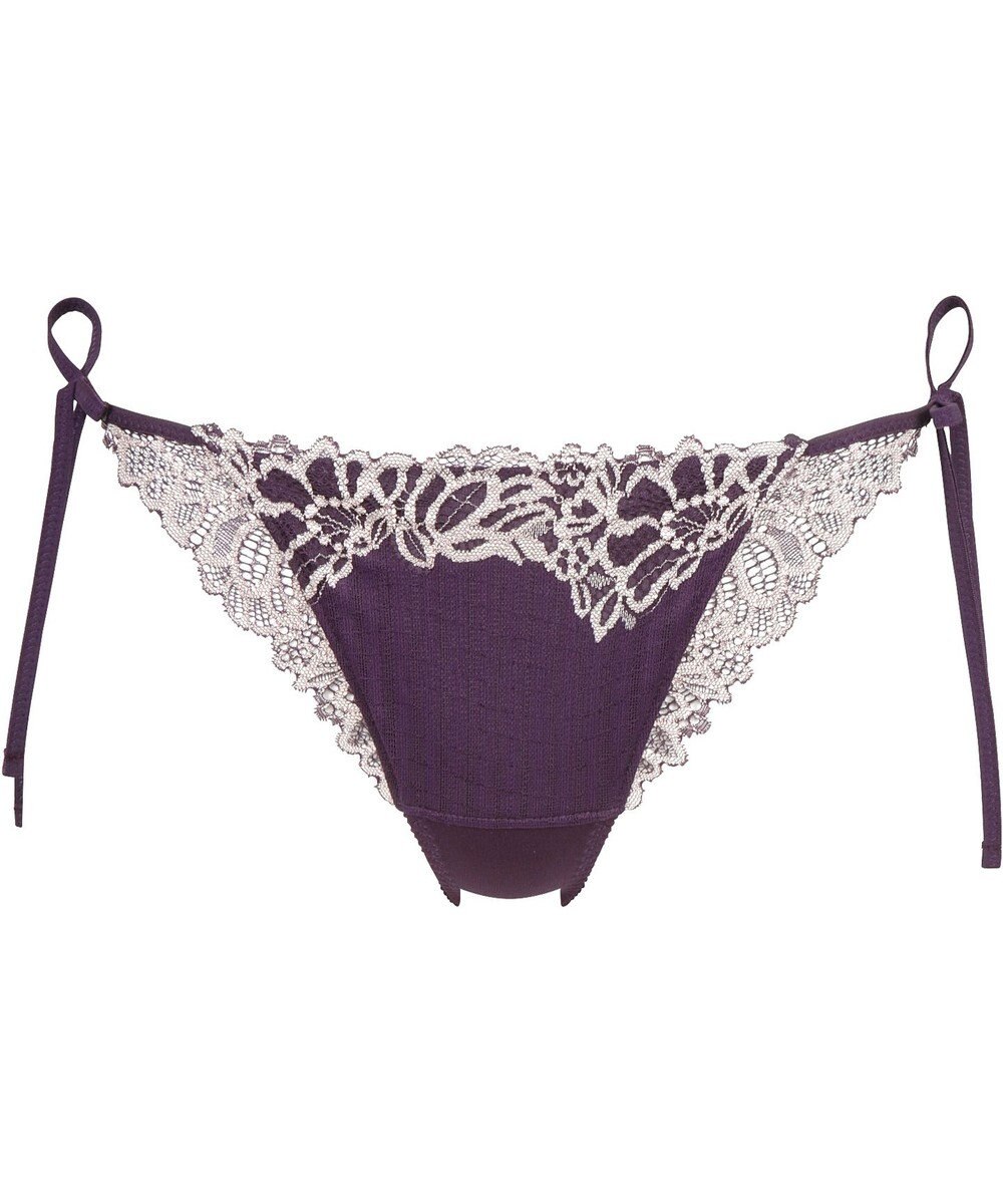 WACOAL Ｔバック ショーツ 【リボンブラ 脇すっきり】 BRB433とペア はきこみ丈あさめ バックのかぶりが広め ソング レディース PRA433 /ワコール 