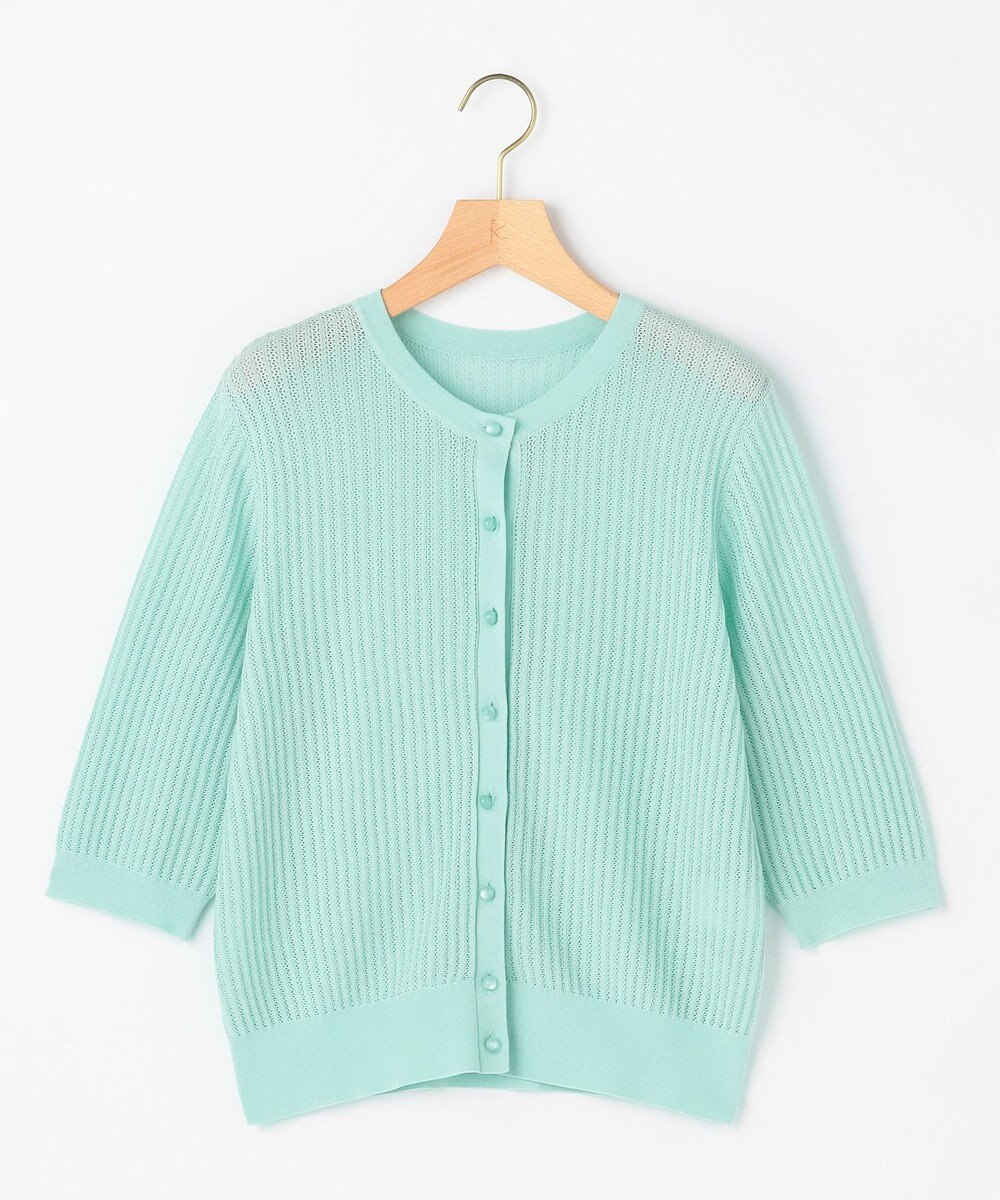 組曲 L 【先行予約・前後着用可】レーシーニット カーディガン 