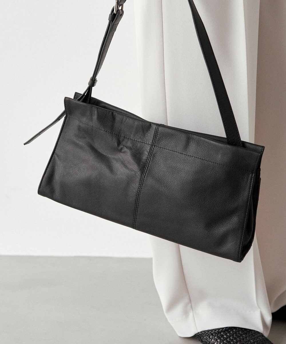 russet 【2025AW新作】レザー横長ショルダーバッグ(CE-1628) 