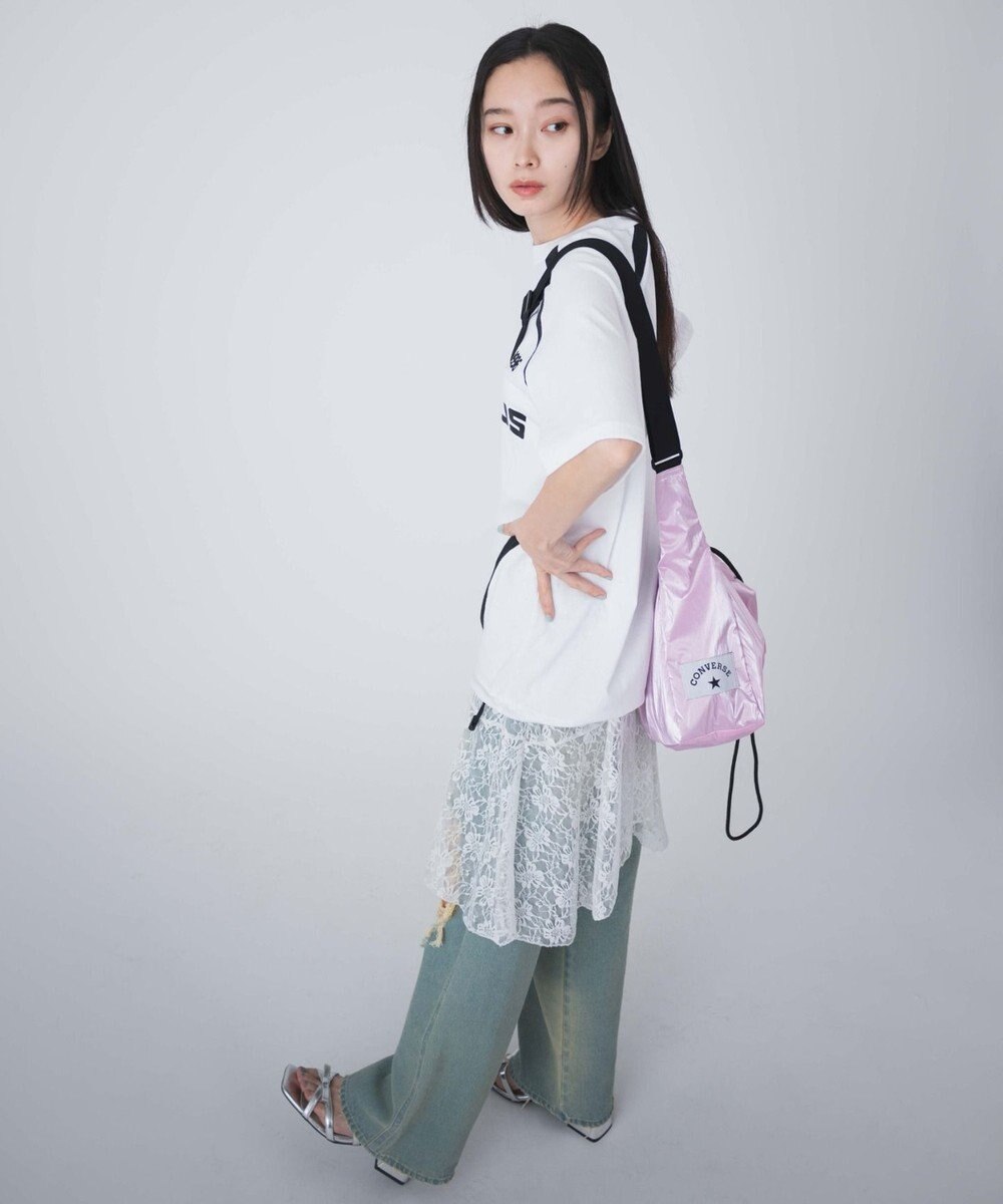 WEGO 【CONVERSE/ユニセックス着用ITEM】別注CONVERSEドローコードショルダーバッグ 