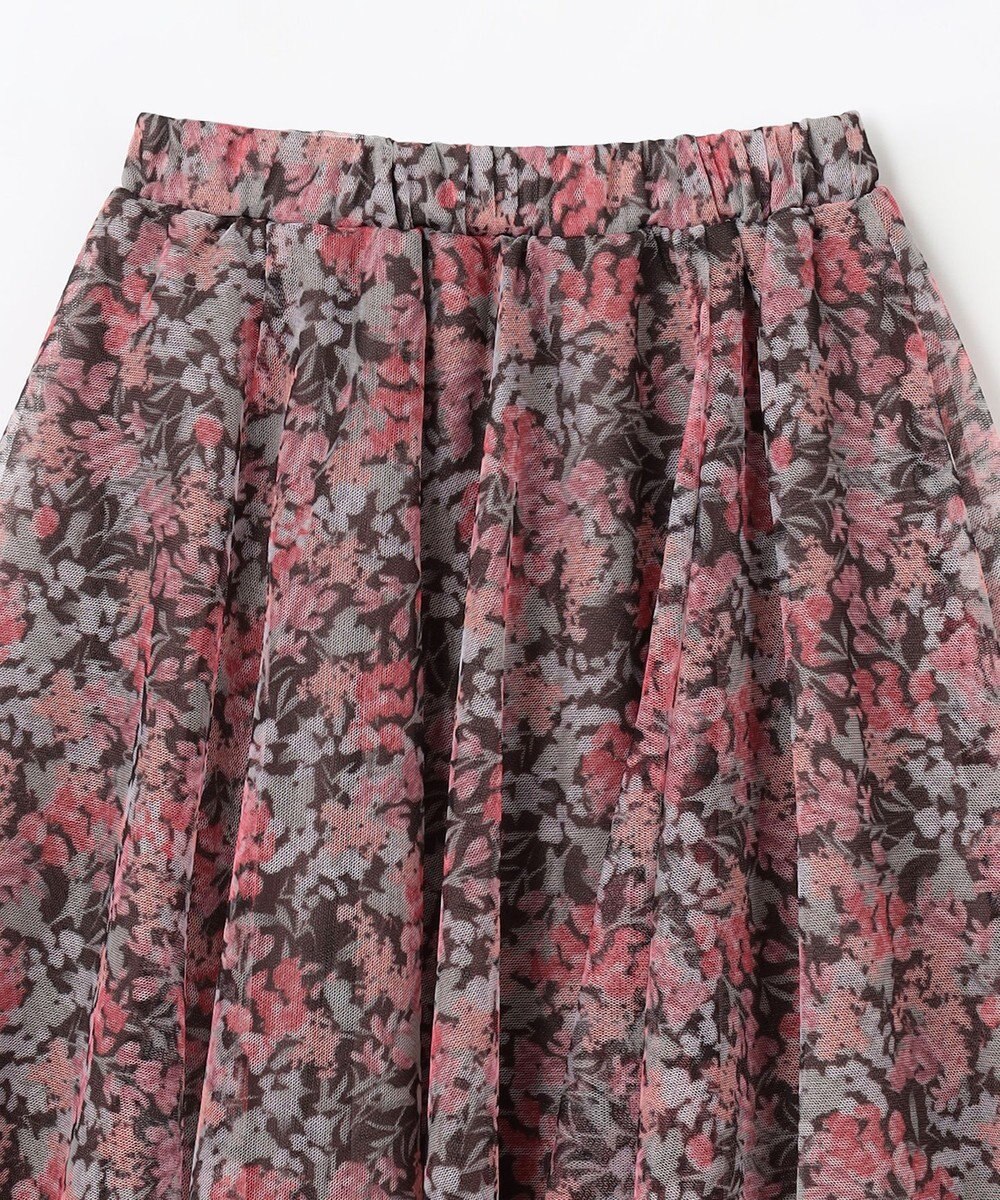 ANY KIDS 花柄 チュール フレア スカート 