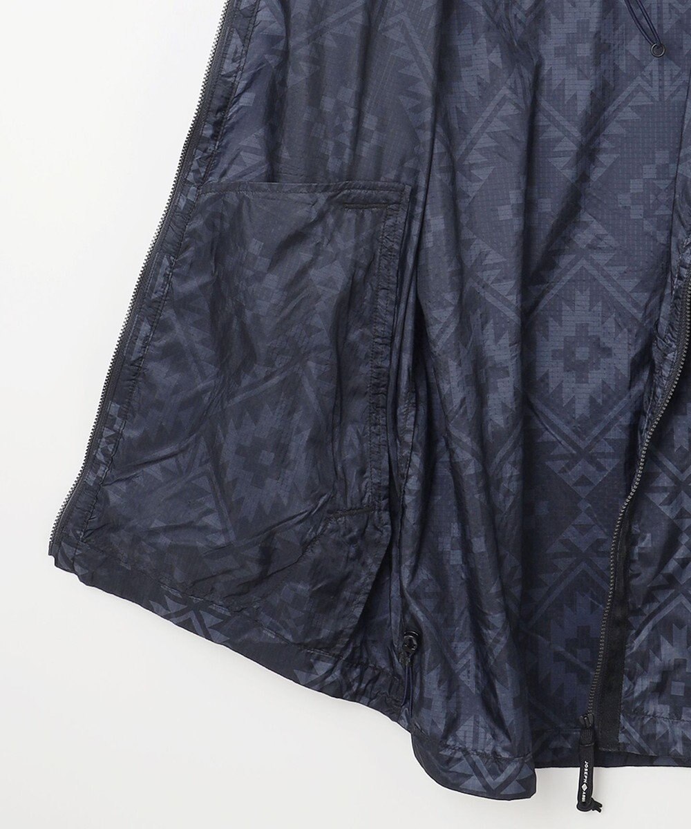 JOSEPH ABBOUD MOUNTAIN 【UNISEX】ポケッタブル ネイティブモチーフリップブルゾン 