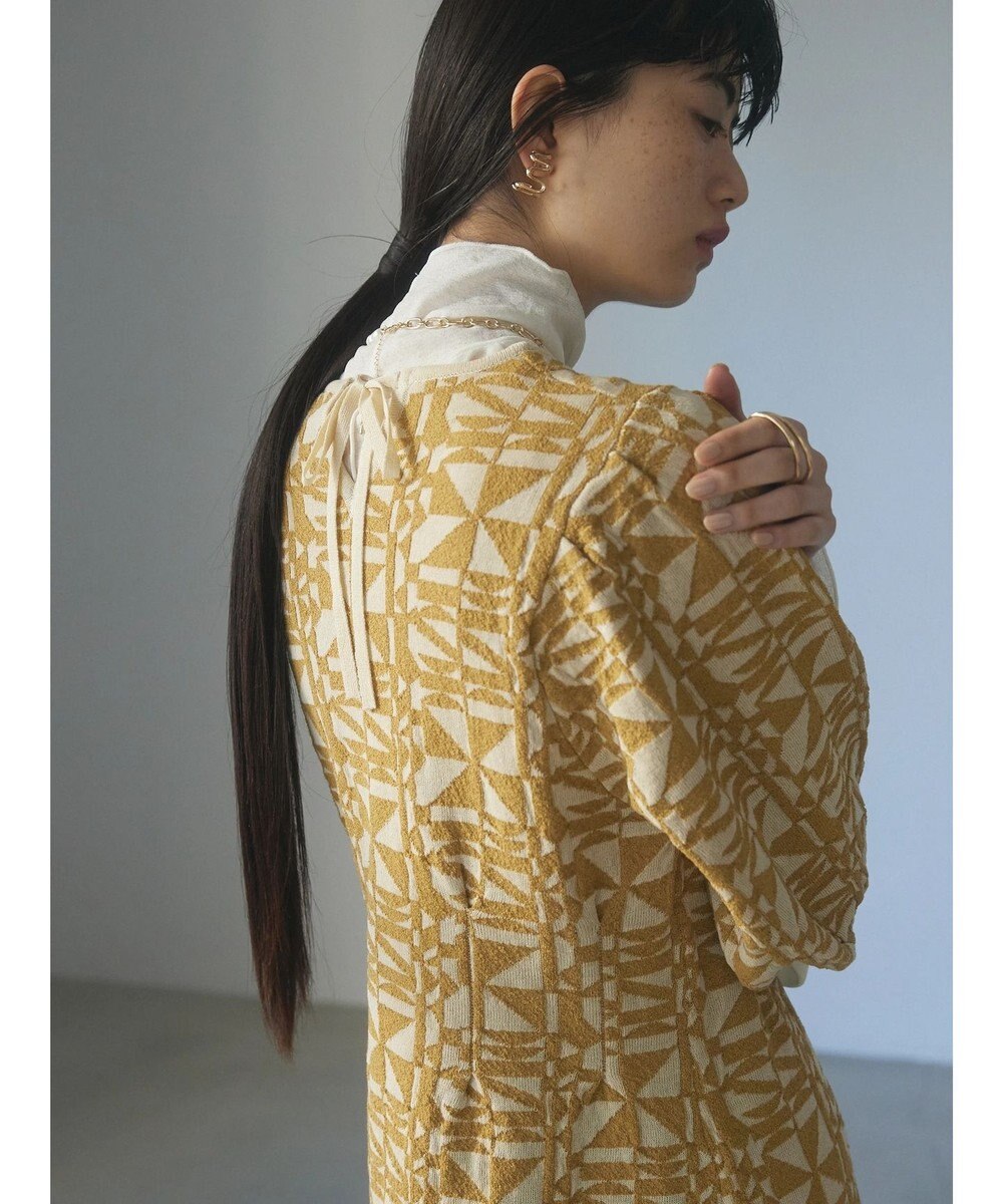 Green Parks ａ．ニットジャガード柄ワンピース 