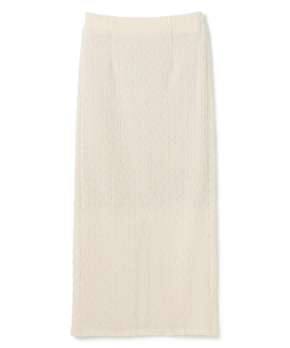 uncrave 【洗濯機洗い可】シャーリングレース スカート（uncrave WHITE） 