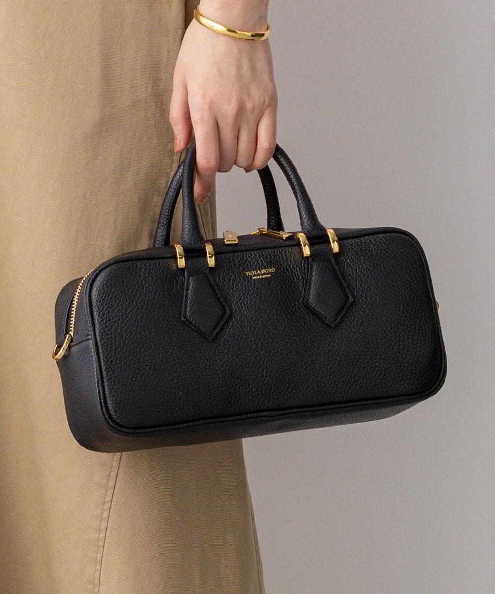 23区 【先行予約】VIOLAd'ORO シュリンクレザー 2WAY スクエア ボストンバッグ 