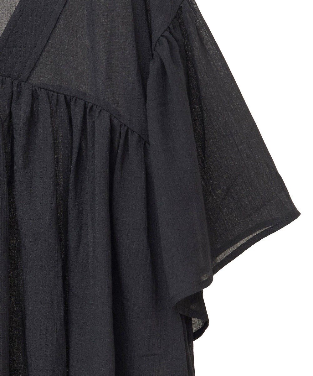 earth music&ecology Ｖネックギャザーブラウス 