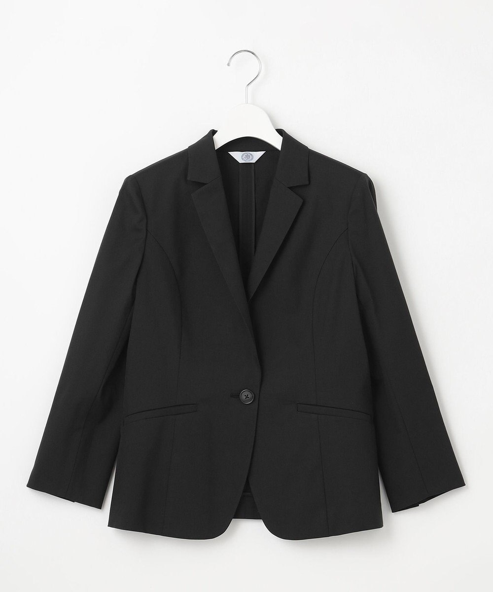 J.PRESS LADIES 【セットアップ対応・洗える・撥水・防汚】コットンFITTYシャーク テーラード ジャケット 