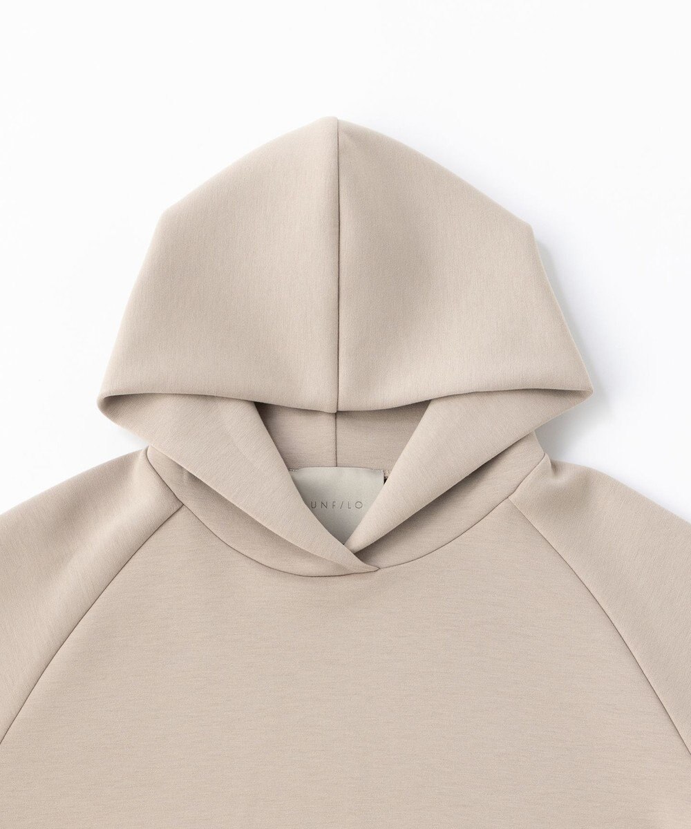 UNFILO L 【洗える】ダブルフェイス サイドZIPフーディ 