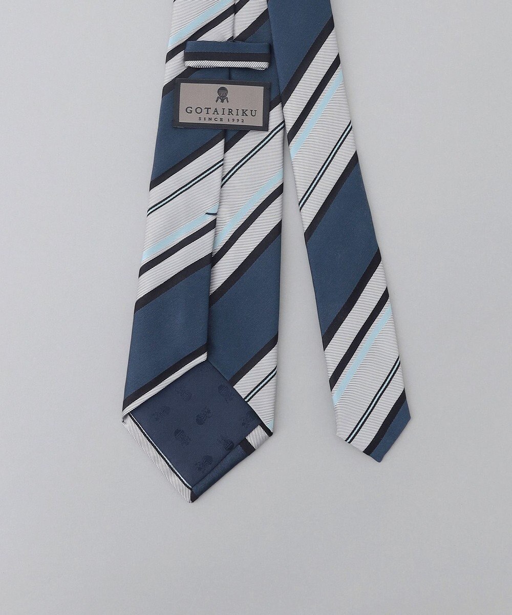 GOTAIRIKU GOTAIRIKU別注【日本製】シルク ネクタイ_レジメンタル 