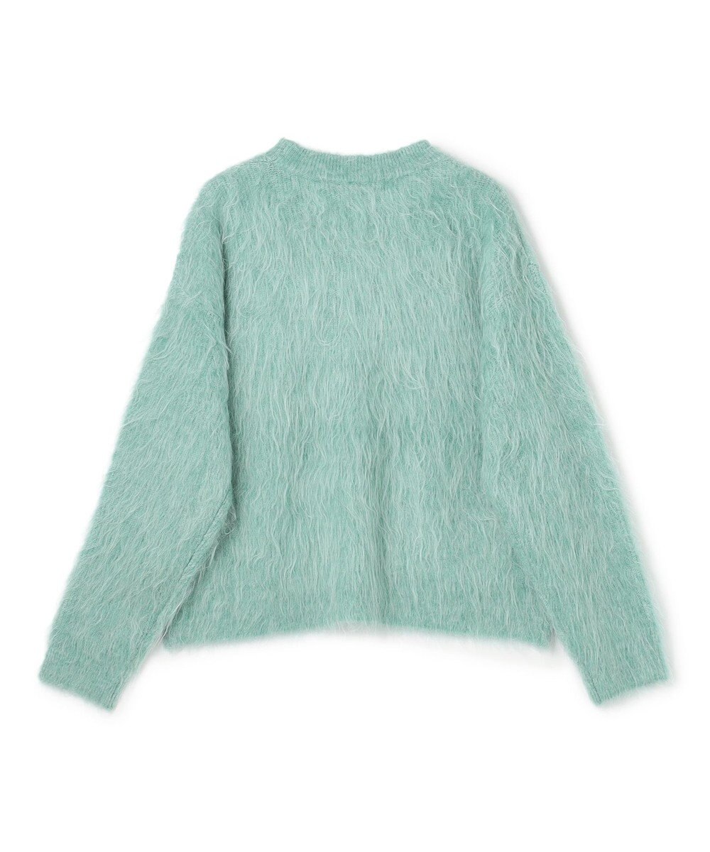 UNFILO L アルパカシャギー クルーネック プルオーバー 