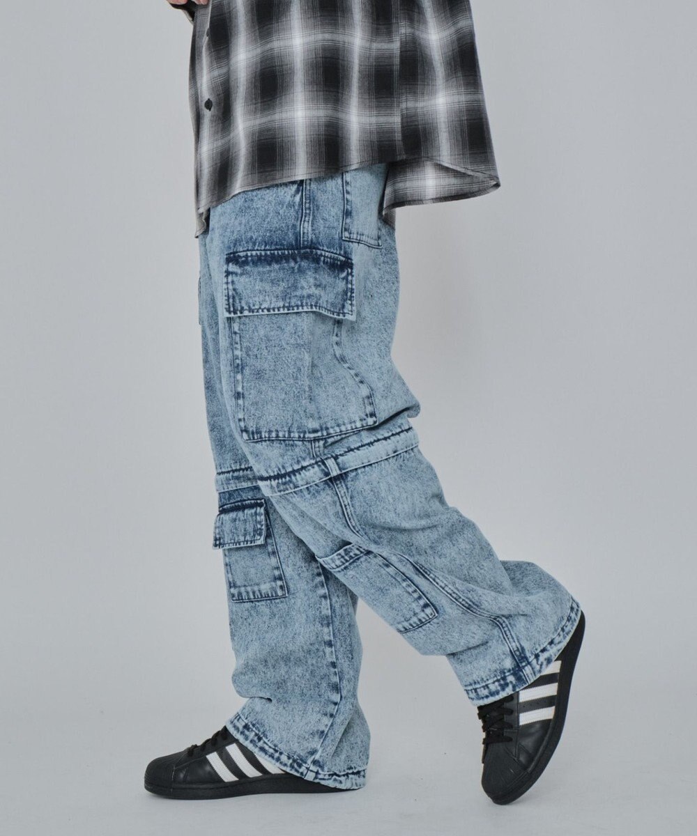 WEGO 2WAYマルチデニムカーゴパンツ 