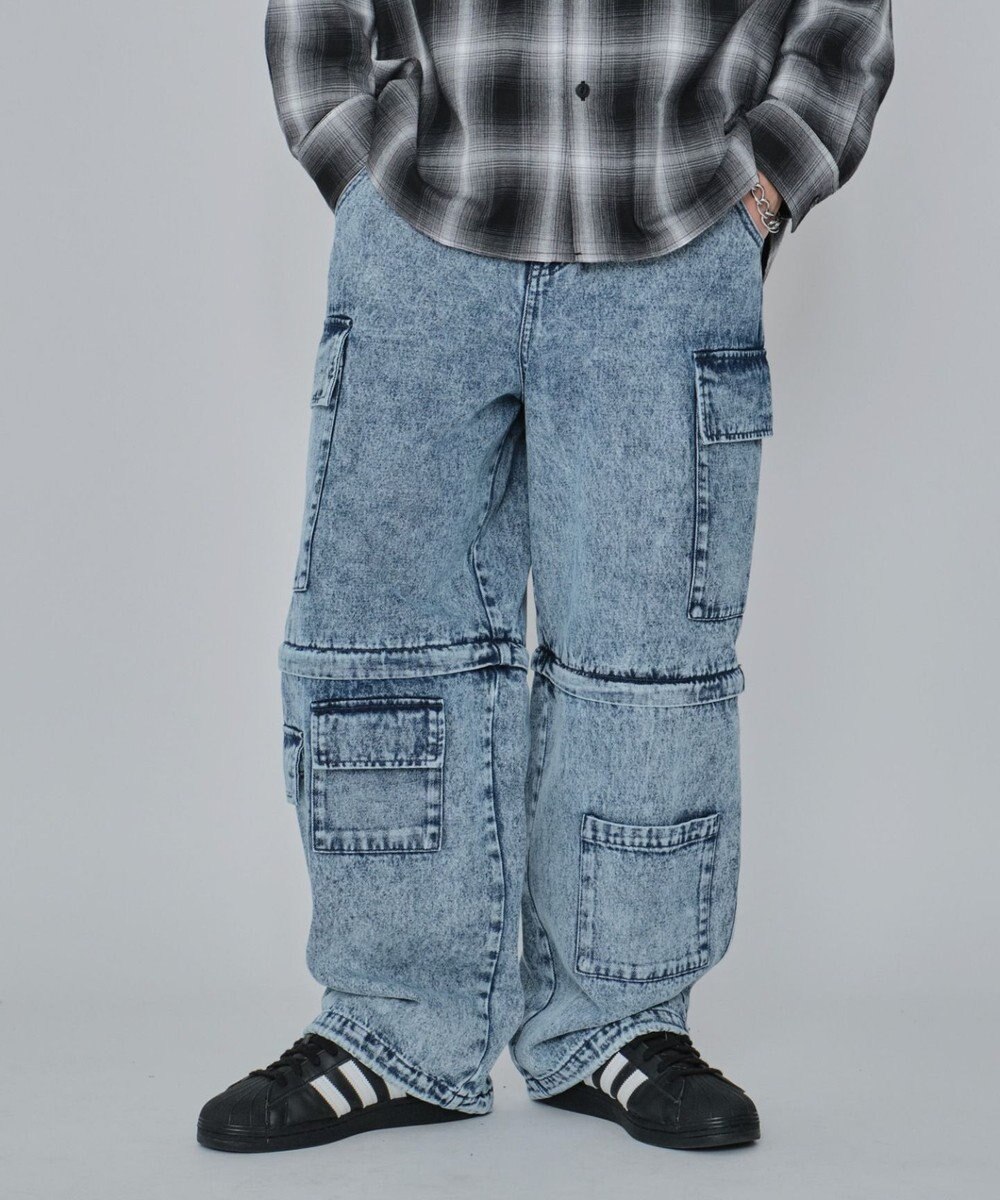 WEGO 2WAYマルチデニムカーゴパンツ 