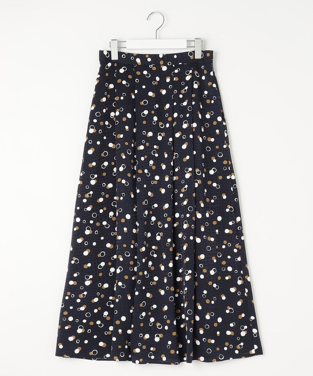 自由区 【セットアップ対応・洗える】ドットプリント スカート 