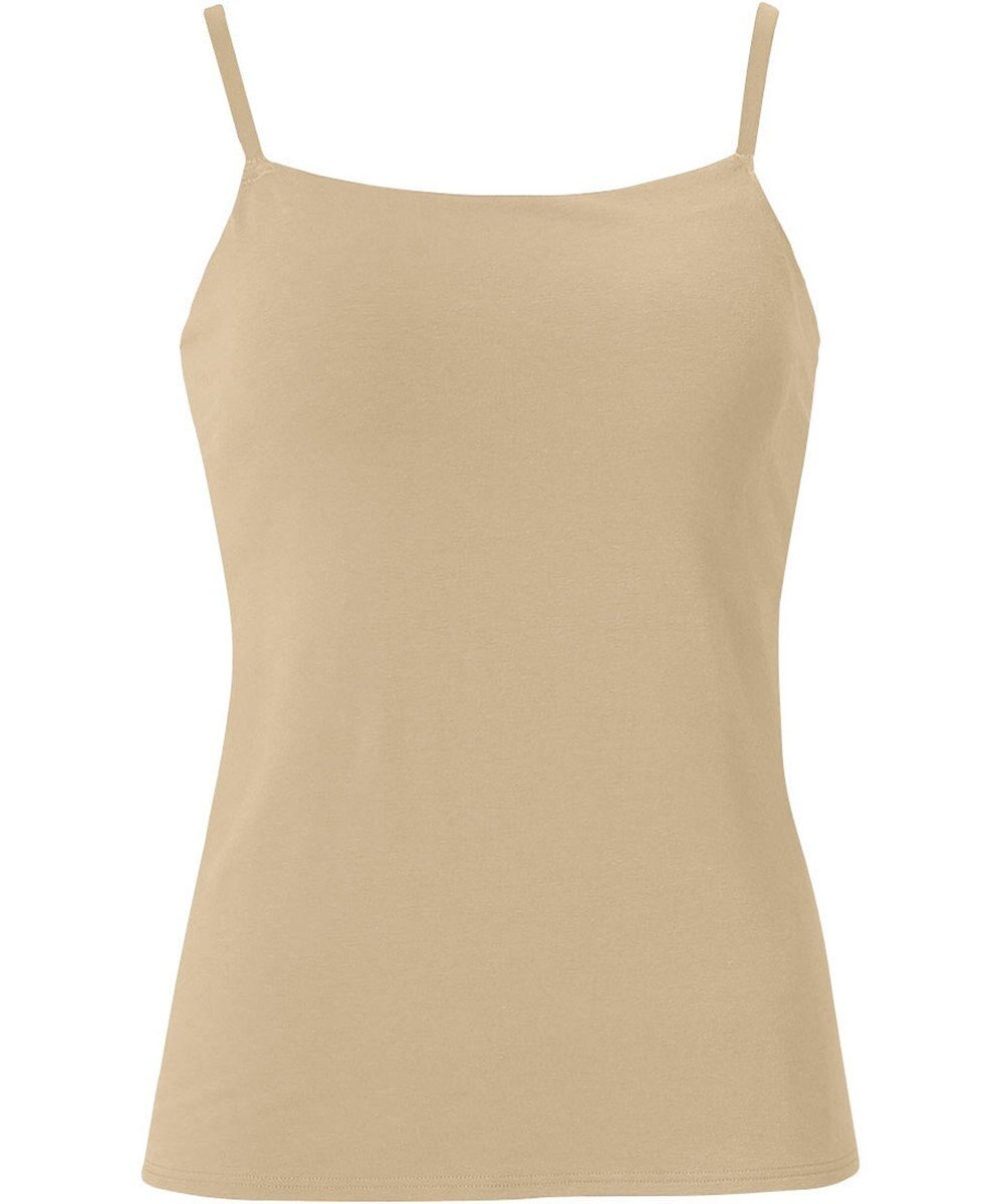 Wing カップ付きキャミソール 綿混(身生地部) ラク きれいなバストシルエット 【シンクロブラトップ 綿混タイプ】 ブラトップ ET1032 ウイング／ワコール 