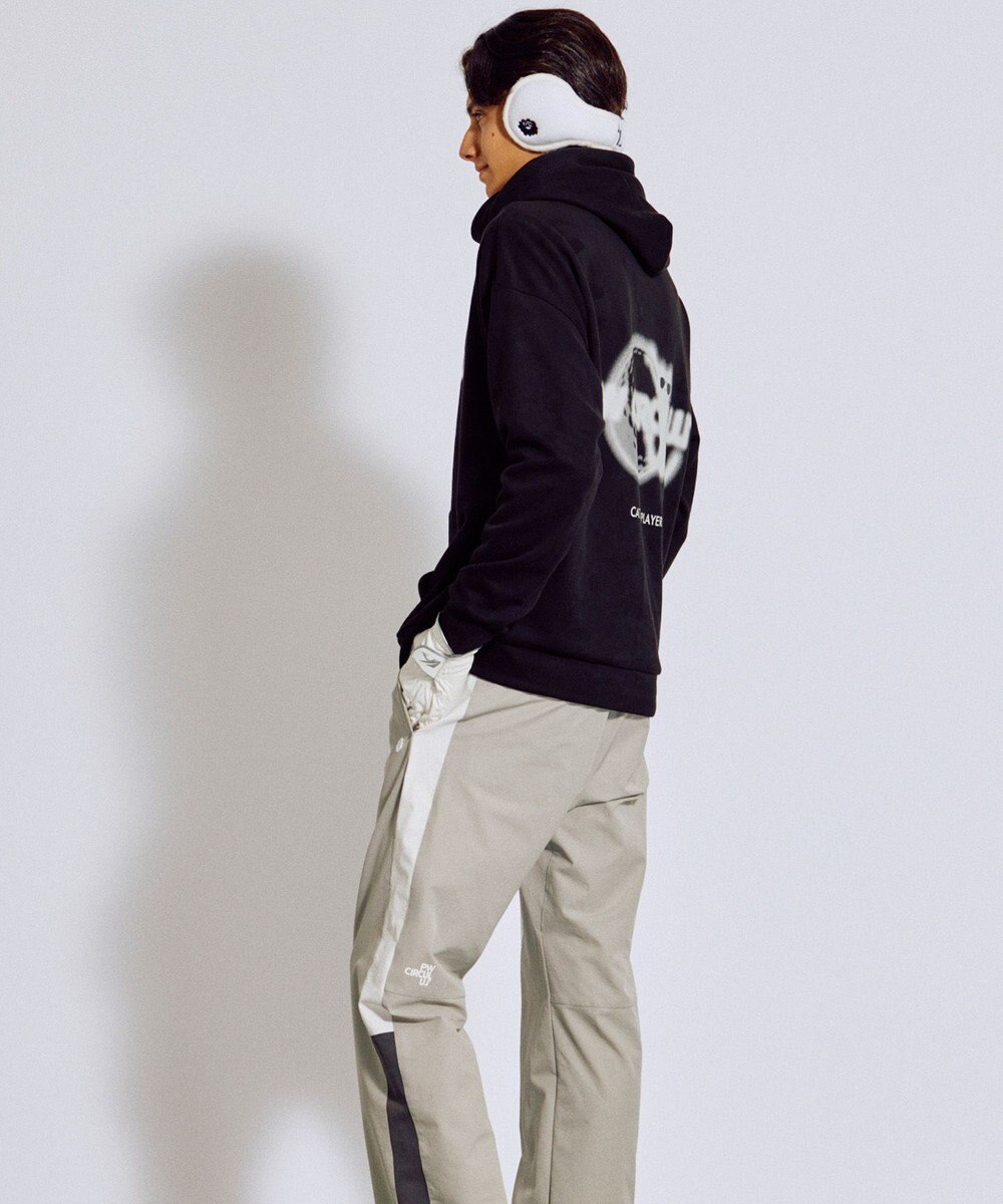 PW CIRCULUS 2025 NEW！【手洗い洗濯可】【MEN】キャットグラフィック スエードライク デタッチャブルフーディ ゴルフ 