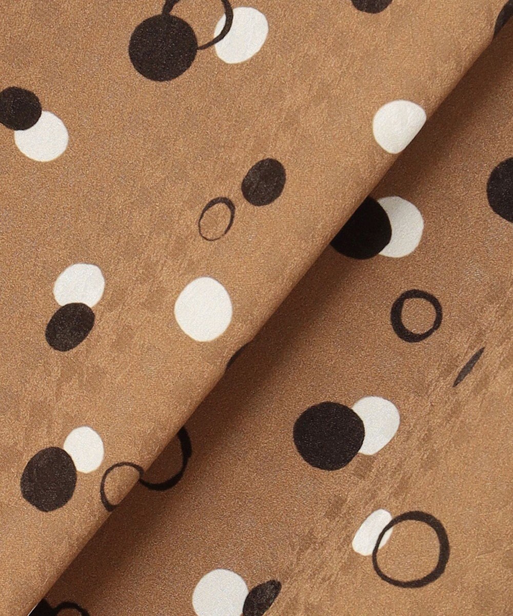 自由区 【セットアップ対応・洗える】ドットプリント スカート 