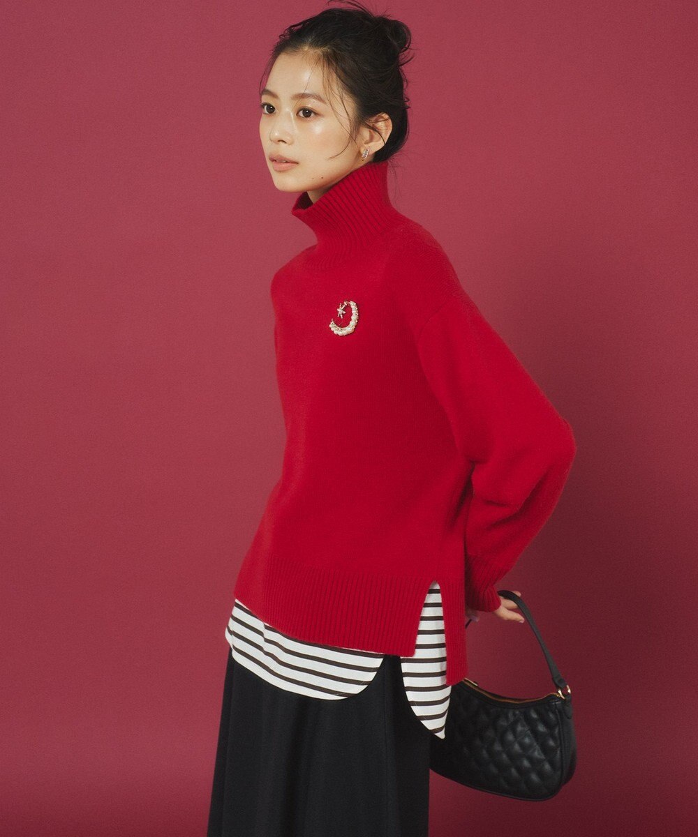 組曲 スクエアネックテール ロングＴシャツ 