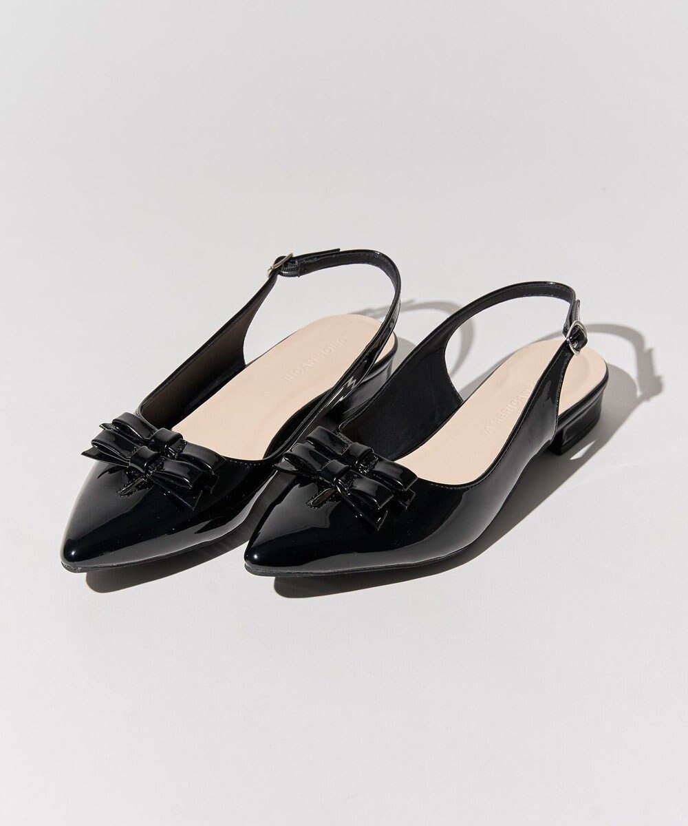 AMERICAN HOLIC ダブルリボンミュールサンダル 