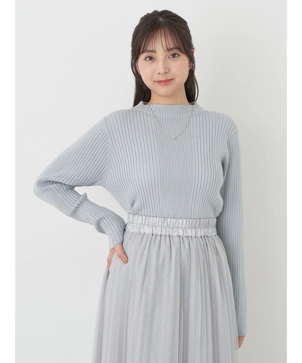 earth music&ecology 切り替えリブニットプルオーバー 