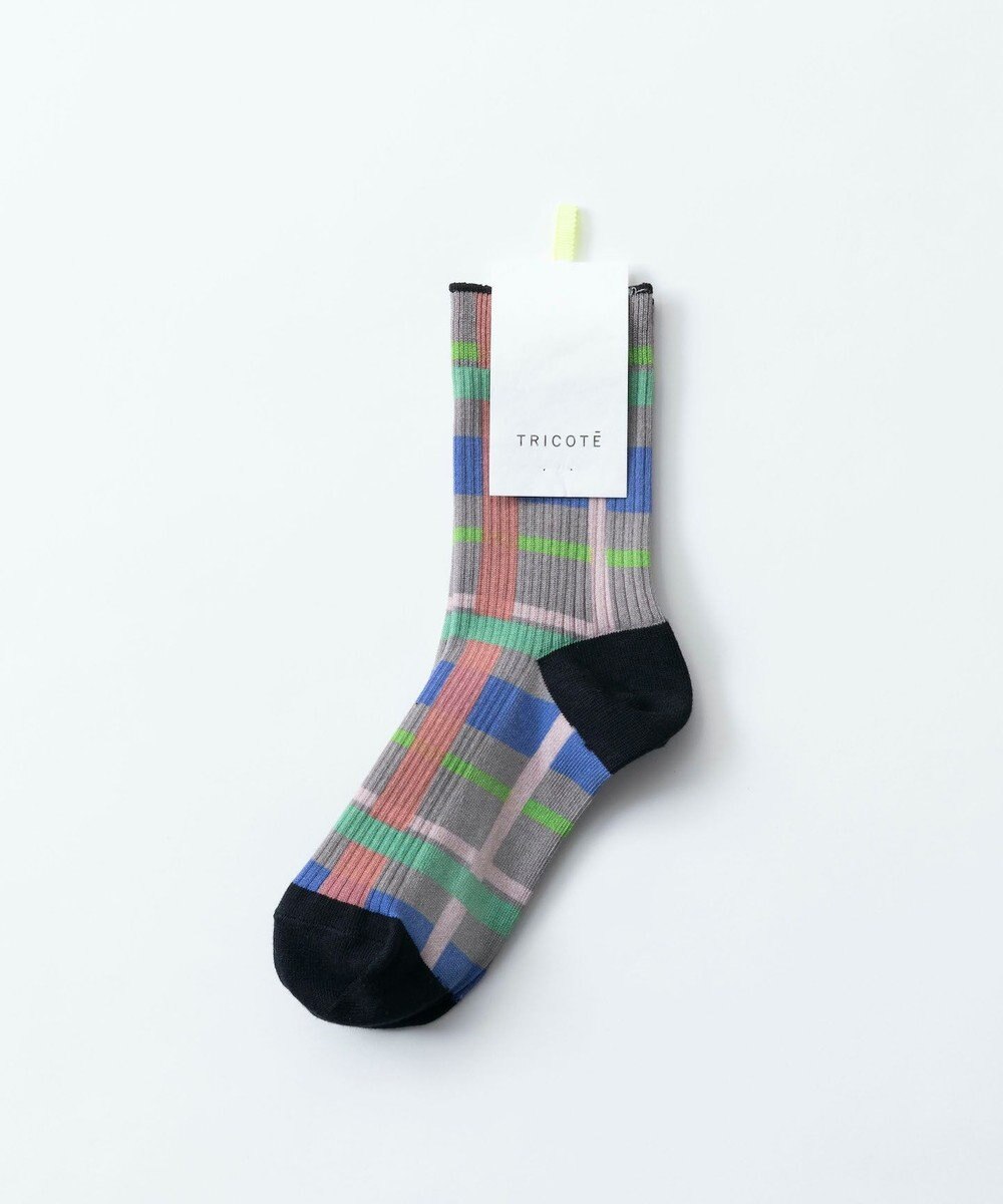 TRICOTE CHECK LINK SOCKS／チェックリンクソックス 