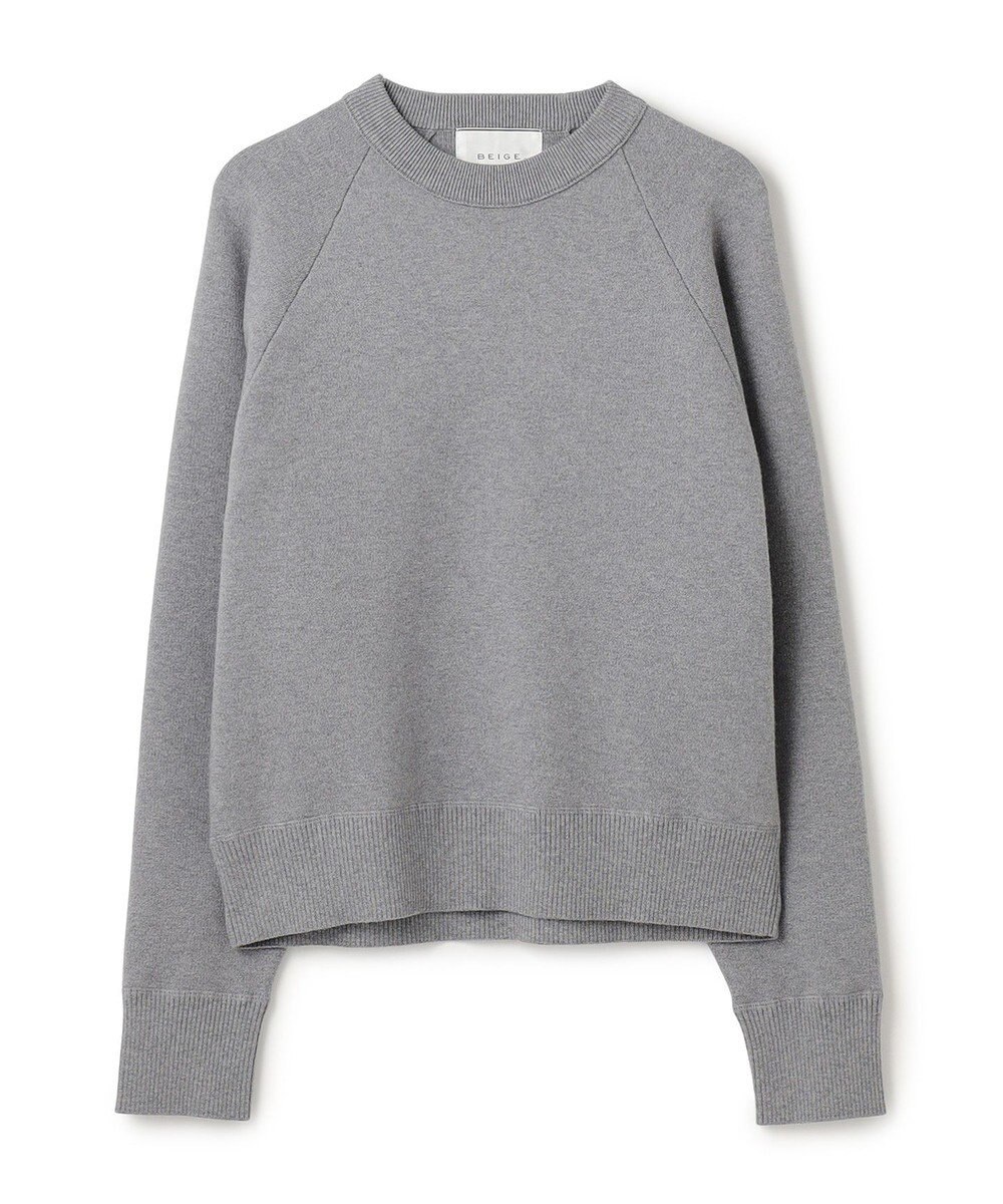 BEIGE， 【洗える】TAFT / コットンカシミヤスウェットニットトップス 