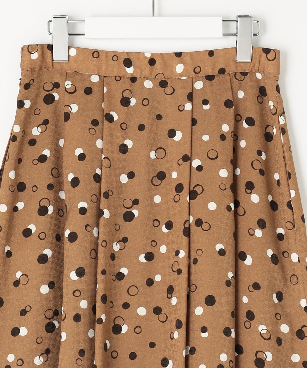 自由区 【セットアップ対応・洗える】ドットプリント スカート 
