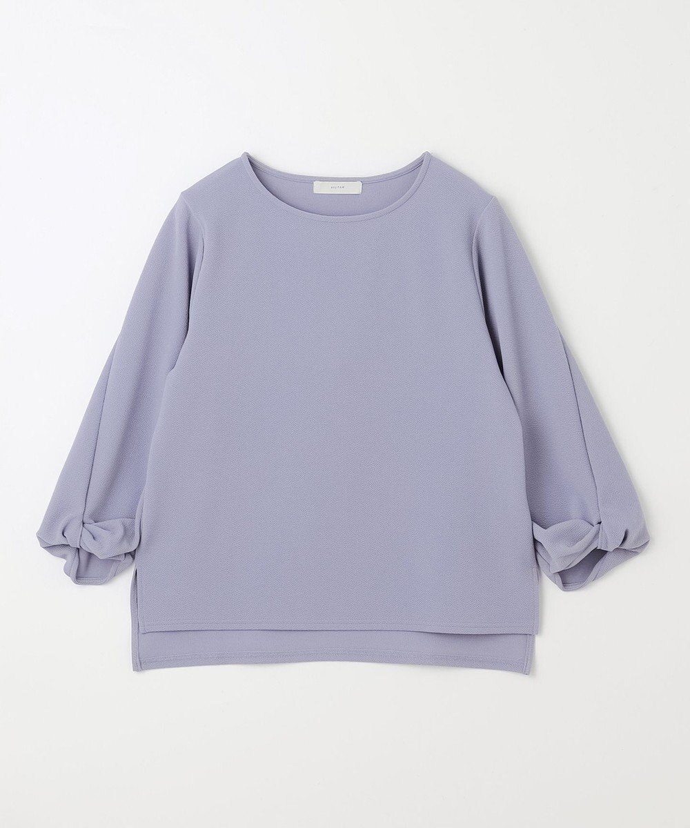 ANY L 【洗濯機可】ジャガード袖ねじりプルオーバー 