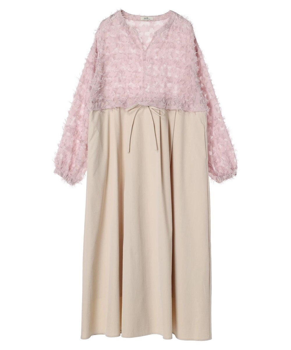 earth music&ecology ジャガード切替ワンピース 